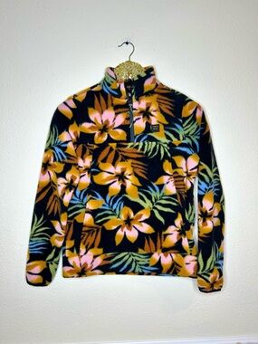 Billabong Boundary A/Div Floral Half-Zip Fleece Pullover XS